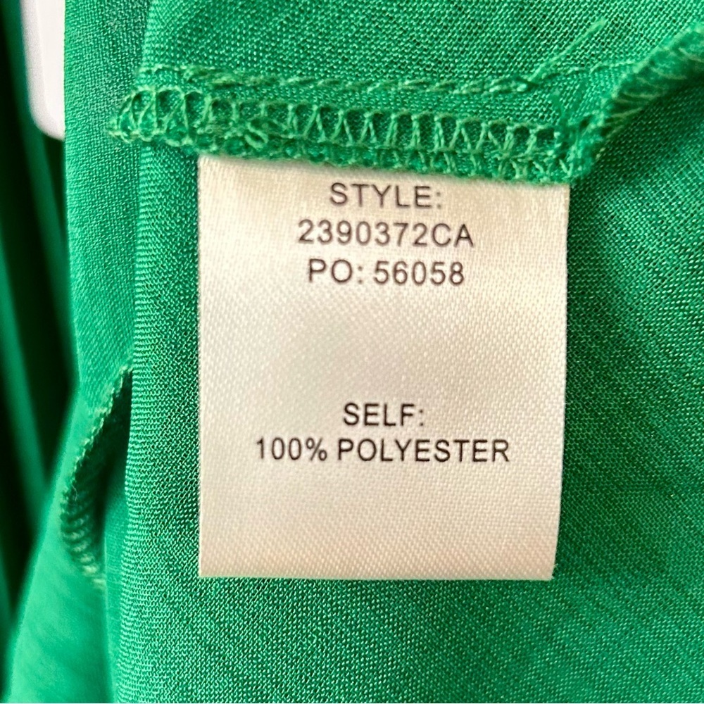 NWT Current Air Mona Pleated Maxi Dress Green Size Medium - Picture 15 of 16